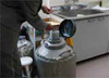 Photograph 1: A liquid nitrogen tank for storing frozen sperms